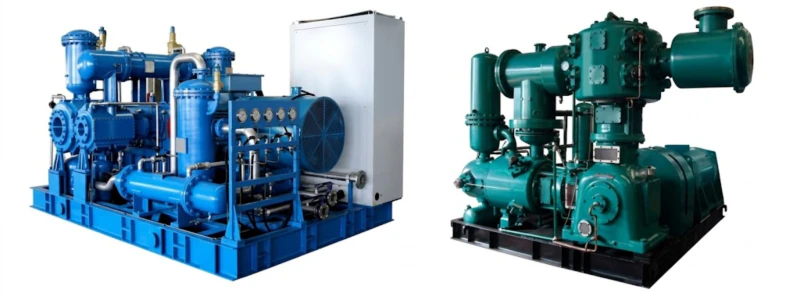 Oil-free air compressor for PET bottle blowing — three-stage reciprocating piston compressor supplying 4.0 MPa high-pressure blowing air for PET stretch-blow moulding machines and plastic container production lines